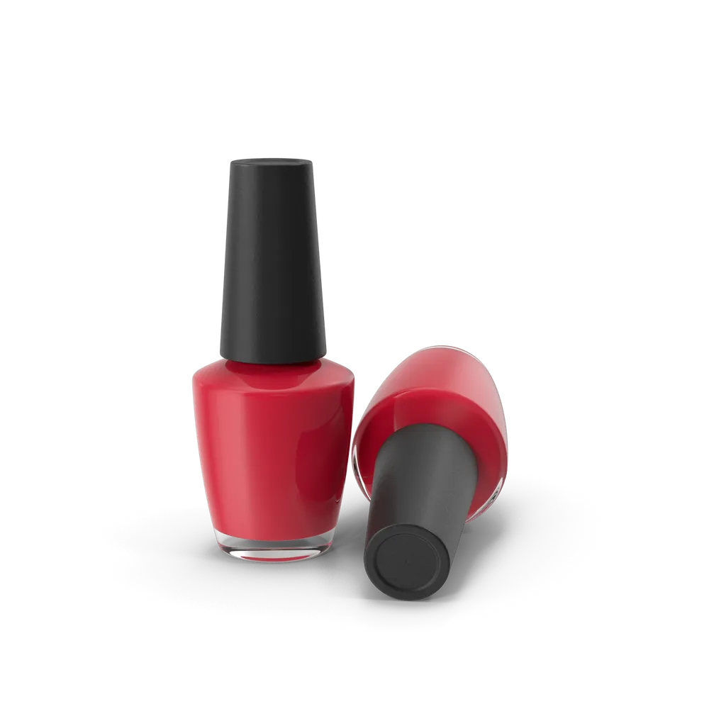 Roter Nagellack mit Glanz